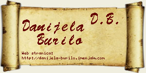 Danijela Burilo vizit kartica